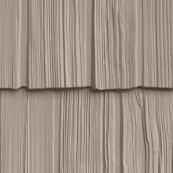 The Foundry 7in. W x 60 3/4in. L Exposure, Vinyl Staggered Shakes Total 100 Sq. Feet, 095 - Lite Khaki, 34PK 1301095 - main